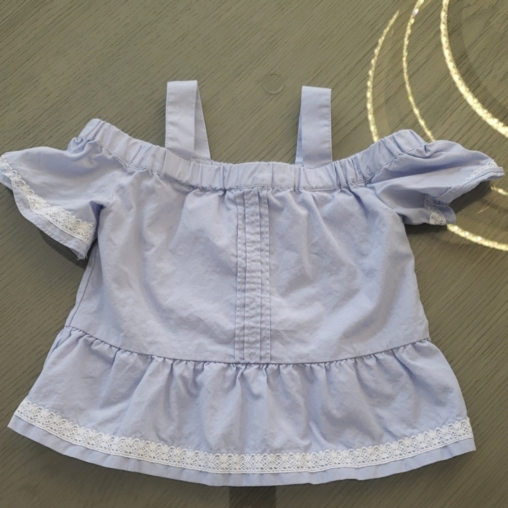 Janie and jack off the shoulder top